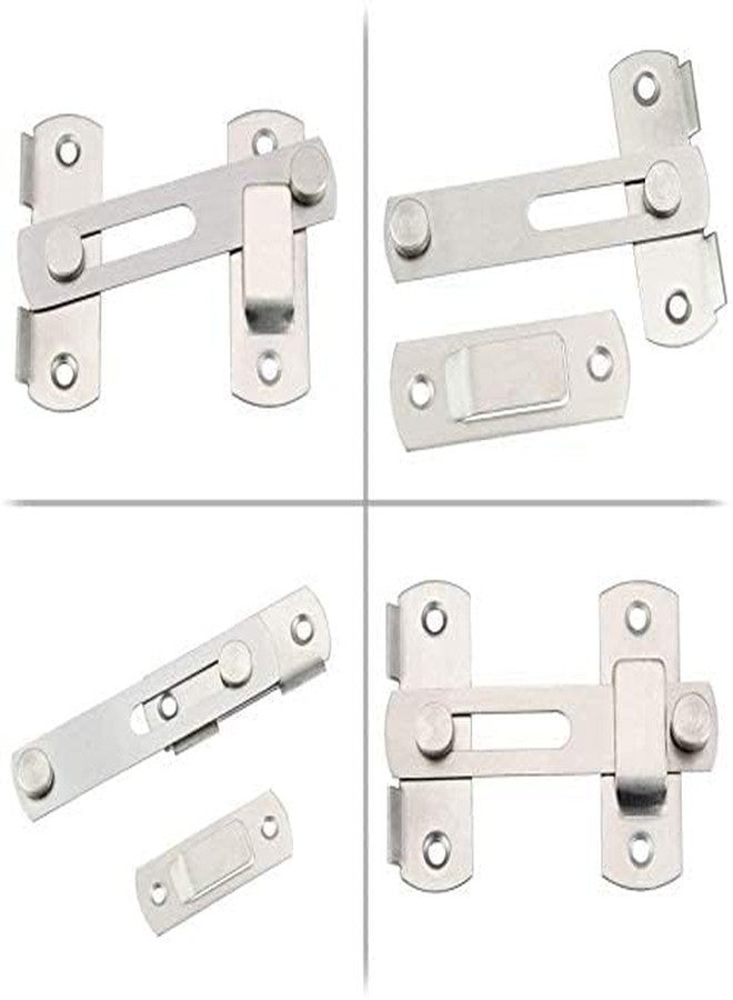 MATSON Door Lock Hardware, Stainless Steel Gate Latches Bar Flip Latch Safety Door Bolt Lock, Sliding Door Barn Latch Lock Suitable for Garden, Bathroom, Outdoor, Garage, Window, Coop. (2) - Image 2